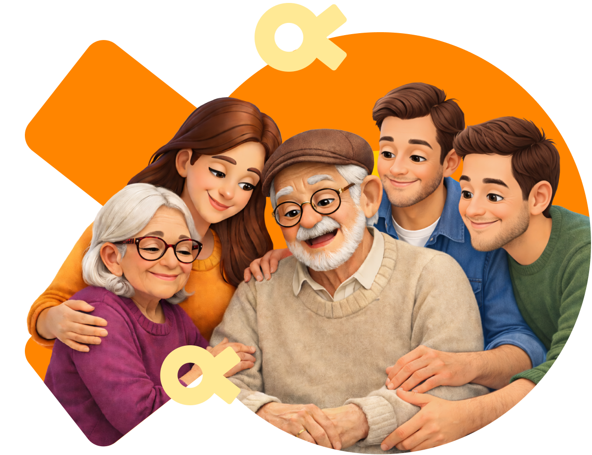 Happy family illustration