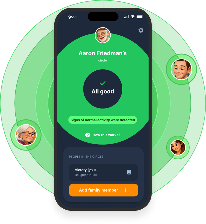 CircleOK app — all good screen